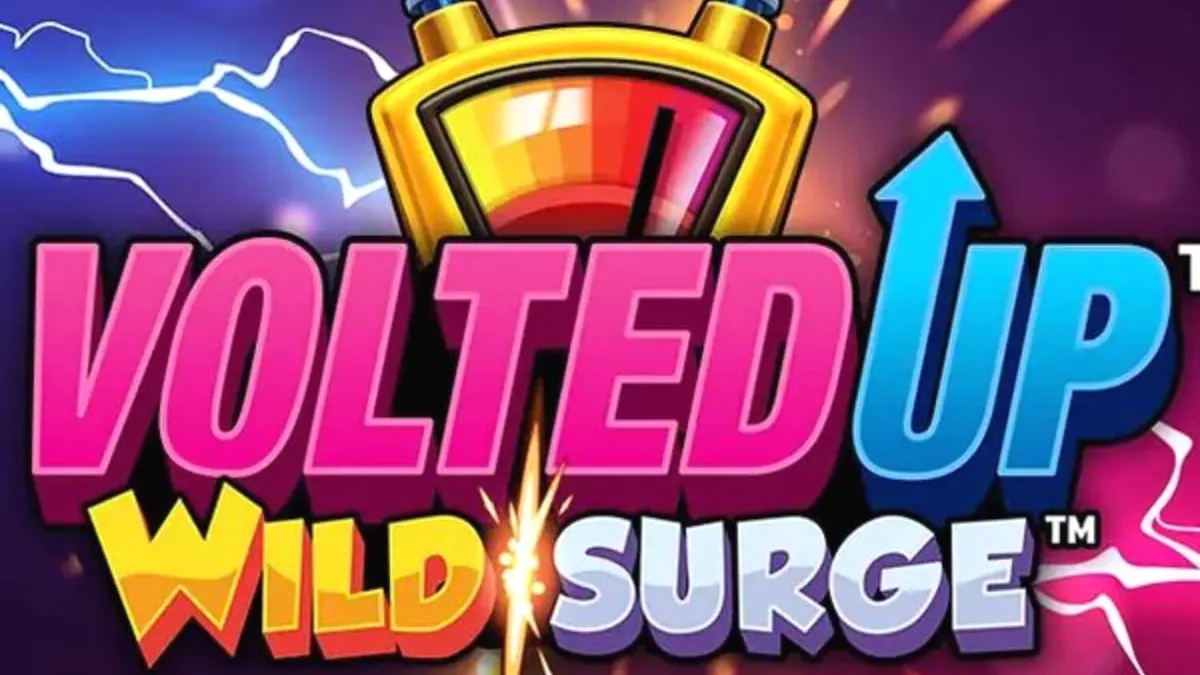 Tampilan visual neon dan futuristik dari slot VoltedUP WildSurge