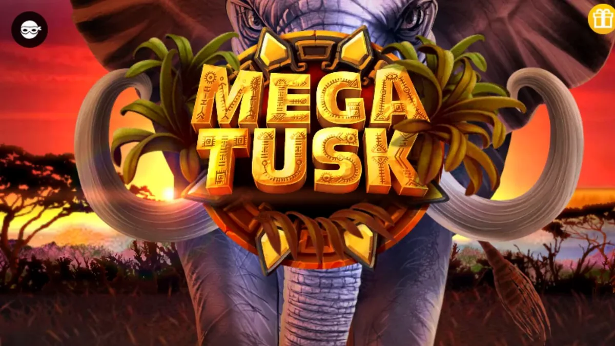 Pemandangan savana Afrika yang indah dalam slot Mega Tusks