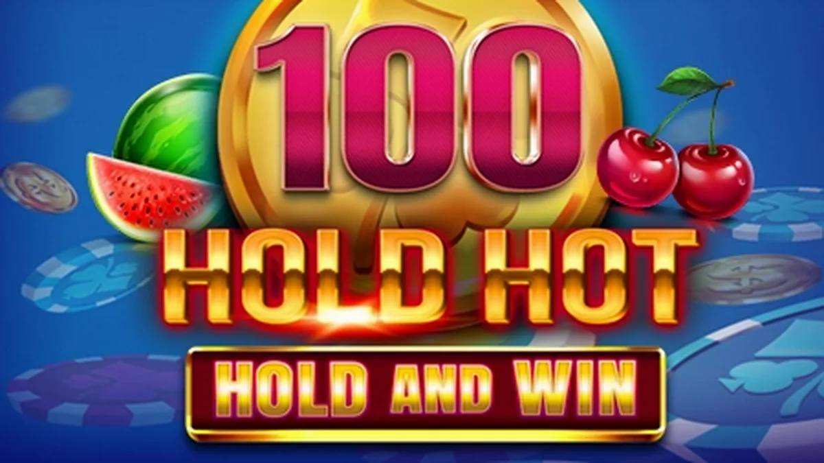 Tampilan visual mesin slot 100 Hold Hot Hold and Win dengan tema buah yang cerah